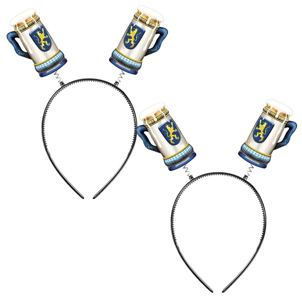 8468 Oktoberfest Boppers – 2-Pack Bavarian Beer Stein Headbands